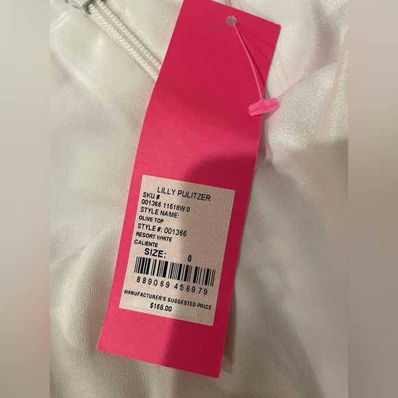 NWT Lilly Pulitzer Olive top size 0 - Picture 3 of 5